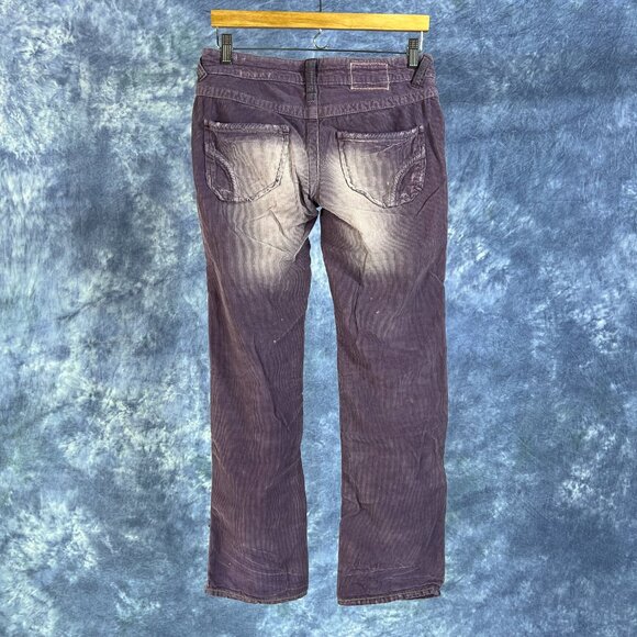 Salad Purple Corduroy Pants Sz 27 - Picture 2 of 2